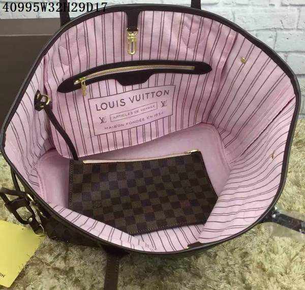 Louis Vuitton Damier Ebene Canvas NEVERFULL MM N41603 - Click Image to Close